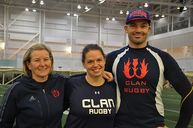 From the left: Helen Wright, April Prescott and Andy Stead.