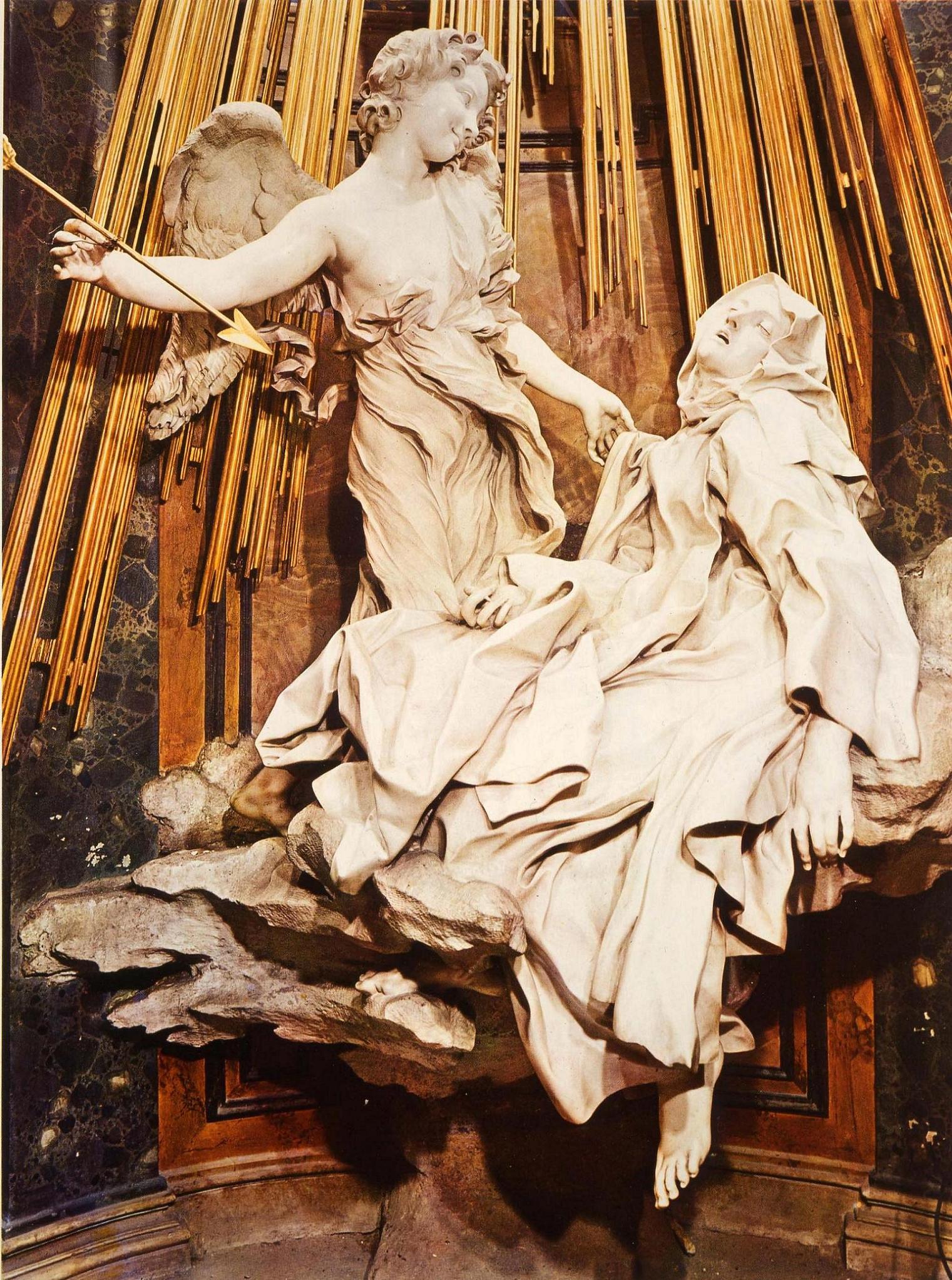 Gian Lorenzo Bernini, Ecstasy of Saint Theresa , 1647-52, Santa Maria della Vittoria , Rome