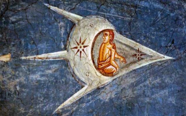 Fragment of altar fresco, ca. 1350, Visoki Decani Monastery, Metohia, Yugoslavia,