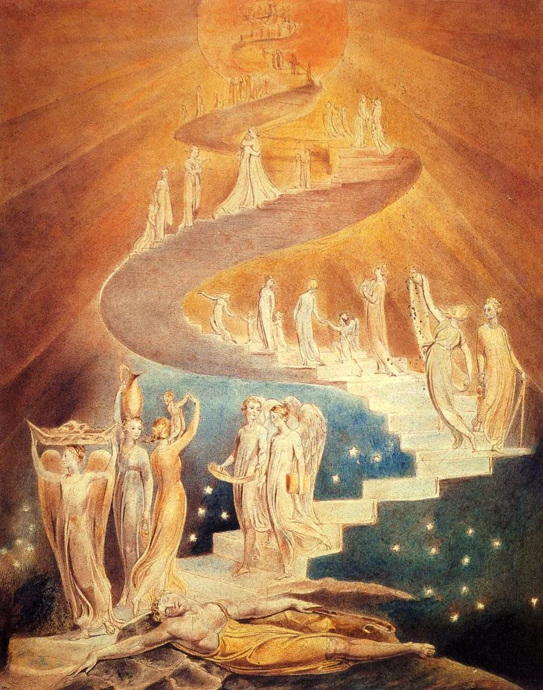 William Blake, Jacob's Ladder , 1800,British Museum, London, England