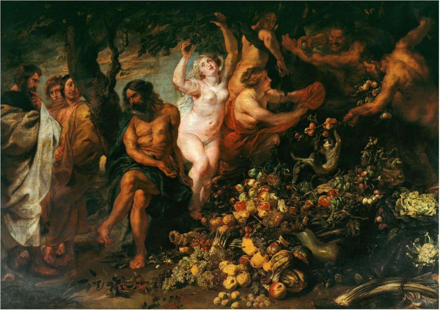 Peter Paul Rubens, Pythagoras advocating vegetarianism, 1618-20, Royal Collection