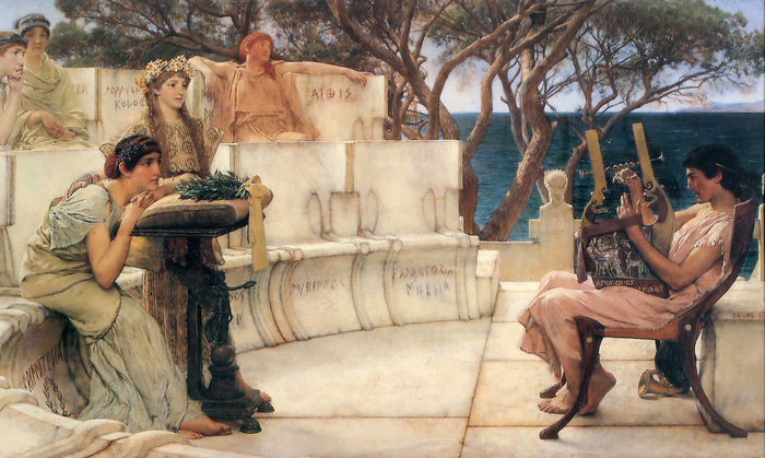 Sir Lawrence Alma-Tadema, Sappho and Alcaeus, 1881, The Walters Art Museum, Baltimore