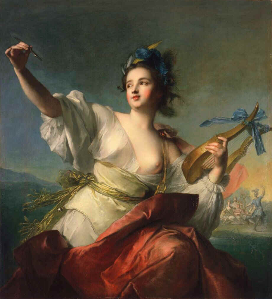 Jean-Marc Nattier, Terpsichore,Muse of Dance,1739, Fine Arts Museum of San Francisco