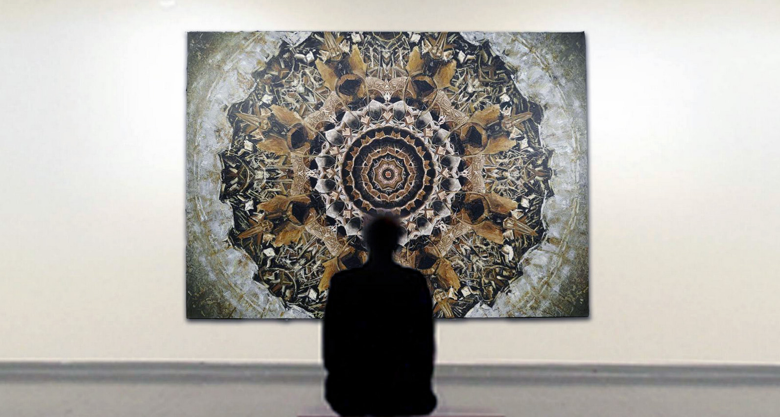 Caomin Xie, Lotus of Rusts, oil on canvas 78x96" 2013, Saatchi Art