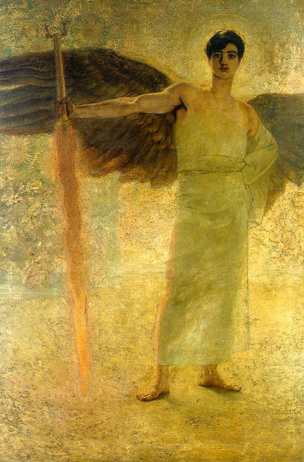 Guardian of Paradise, Franz von Stuck, 1889, Villa Stuck, Munich, Germany. 