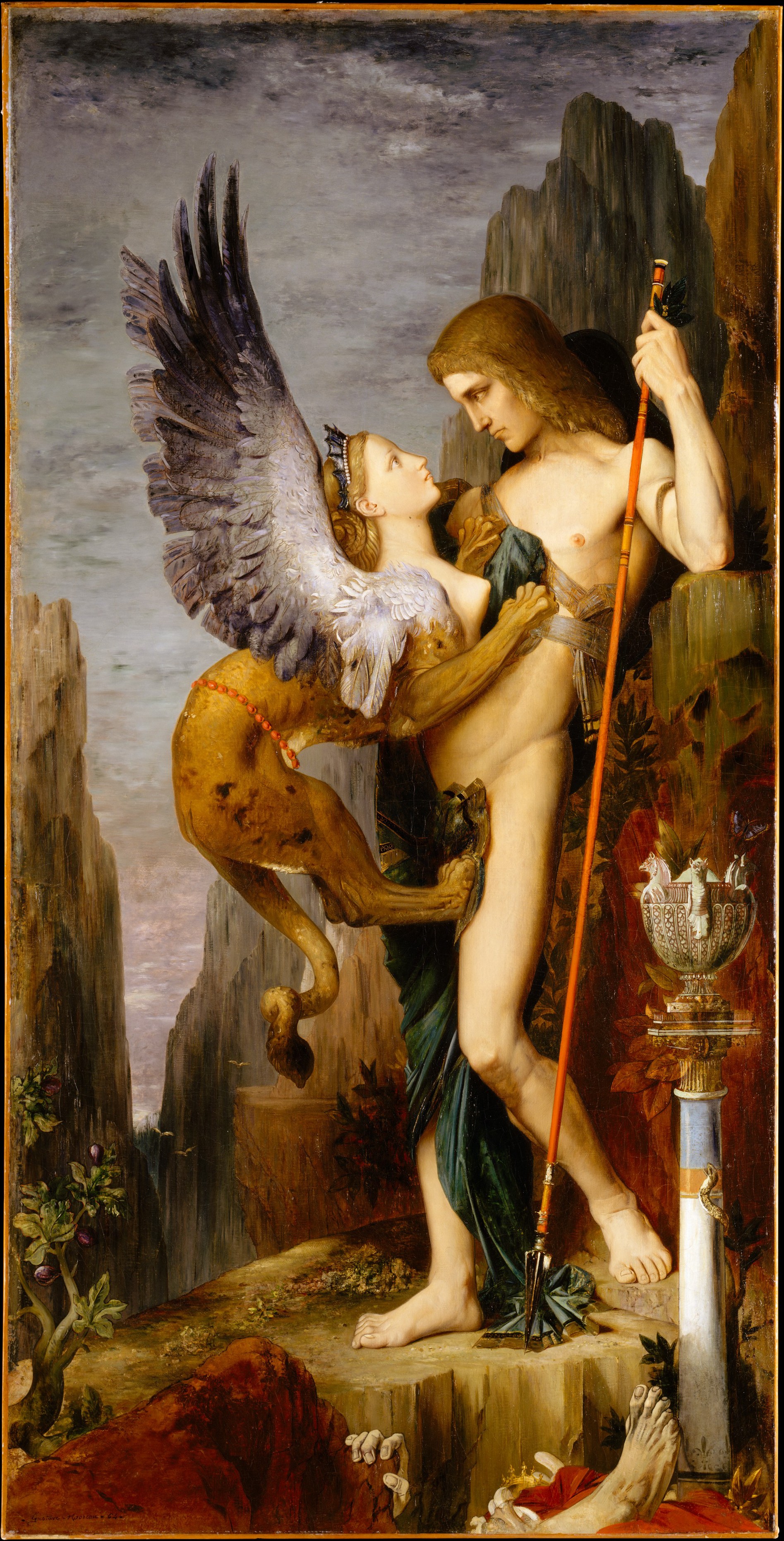 Oedipus and the Sphinx , Gustave Moreau, 1864, The Metropolitan Museum of Art, NewYork, USA.