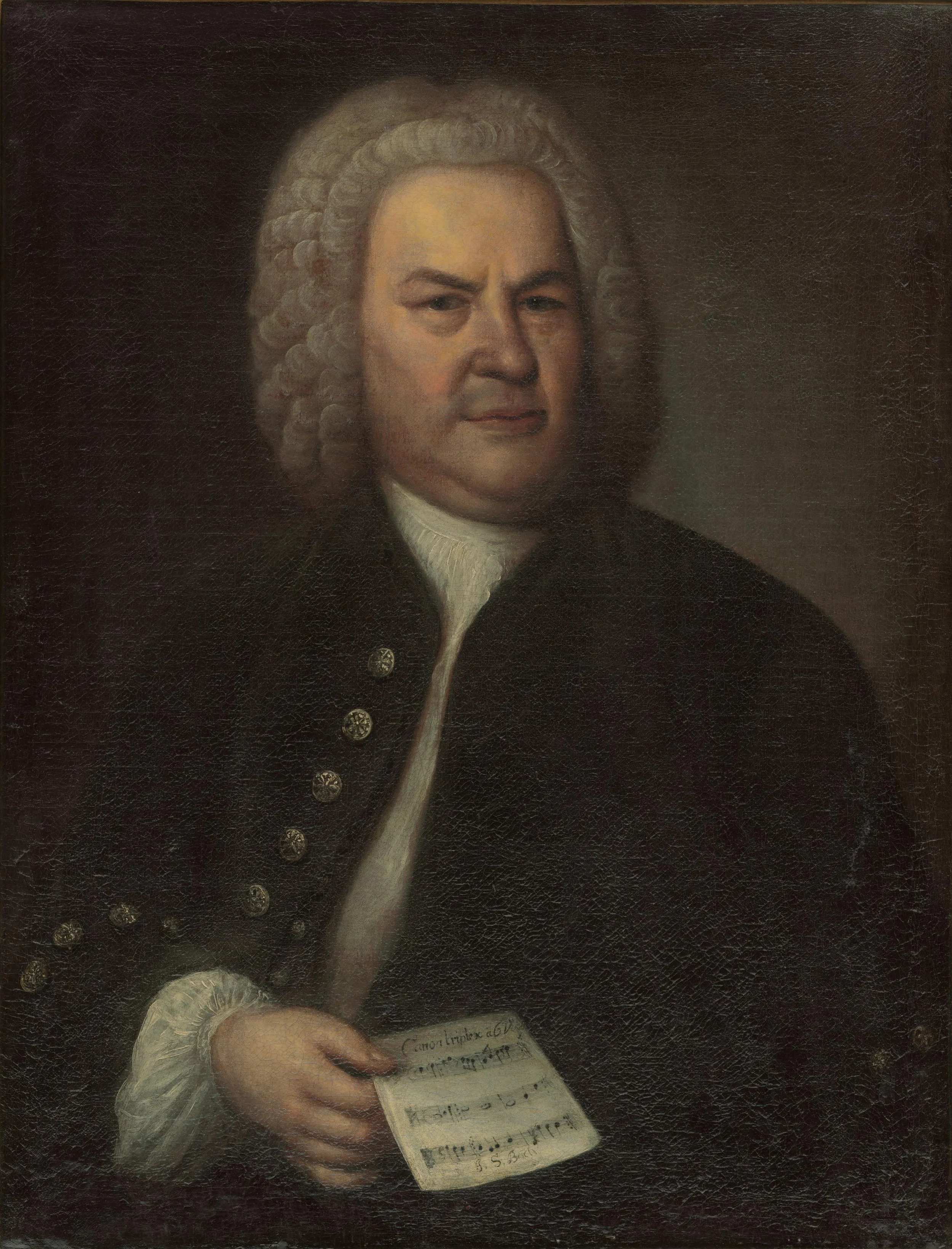 Elias Gottlob Haussmann, Portrait of J.S. Bach, 1746, Altes Rathaus Leipzig.