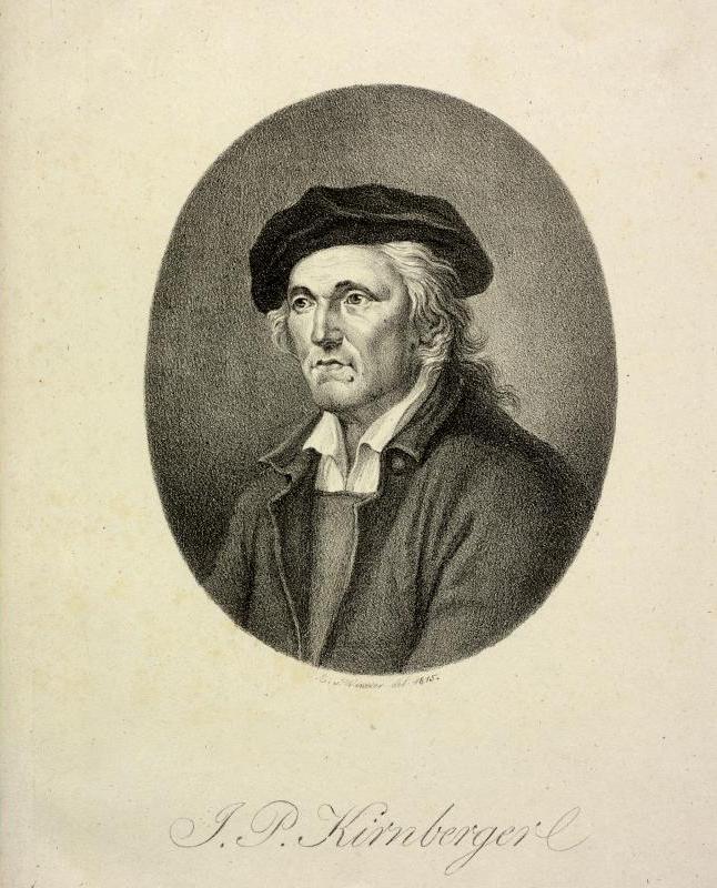Portrait of Johann Philipp Kirnberger (1721-1783), Bach's pupil, by Heinrich Eduard Winter, Österreichische Nationalbibliothek, Bildarchiv Austria.