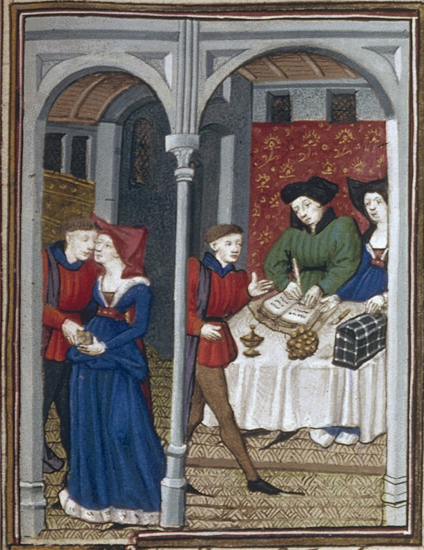 An Illustration in Harvard's Decamaron - MA.MH-H.5005