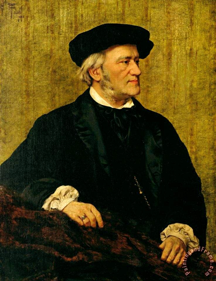 Portrait of Richard Wagner, oil on canvas, 1883, by Giuseppe Tivoli, Civico Museo Bibliografico Musicale, Bologna, Italy