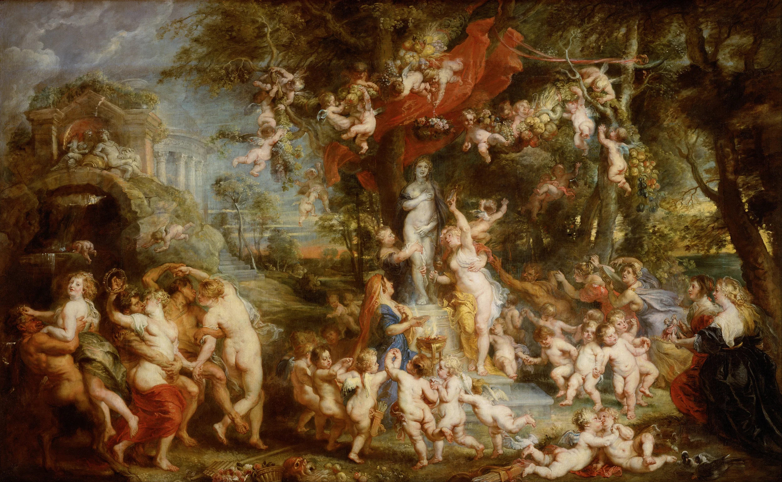 Peter Paul Rubens, The Feast of Venus , oil on canvas, 1635-36, Kunsthistorisches Museum, Vienna