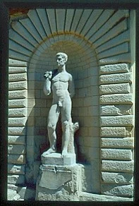 Statue of Hercules in the garden of the Villa Castello, Florence.