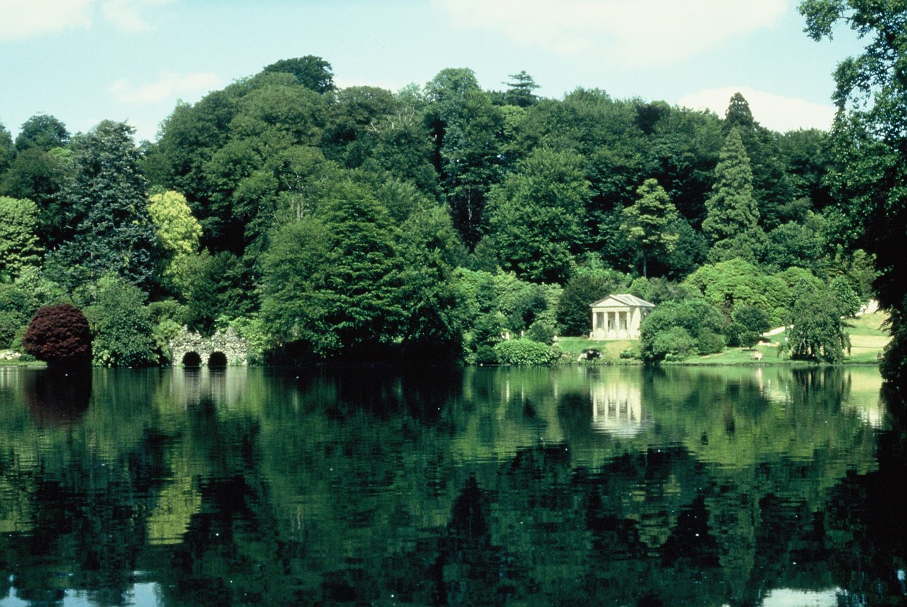 The garden of Stourhead, Wiltshire, reflecting the journey of Aeneas, as told in Virgil’s Aeneid .
