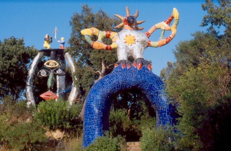 The Tarot Garden in Tuscany, created by the French sculptress Niki de Saint-Phalle.