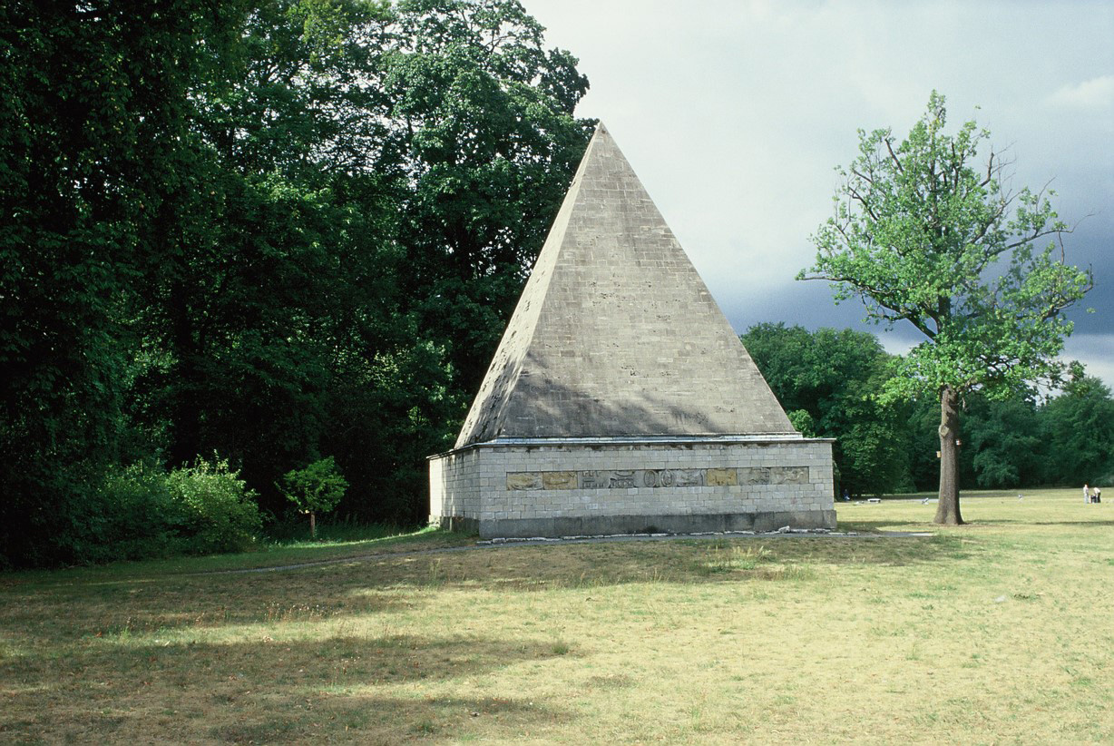 Ice house in the form of an Egyptian pyramid in the New Garden, Potsdam.