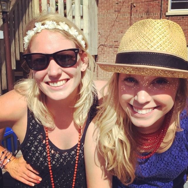 Kelsey (right) with her dearest friend Katie on the 4th. 