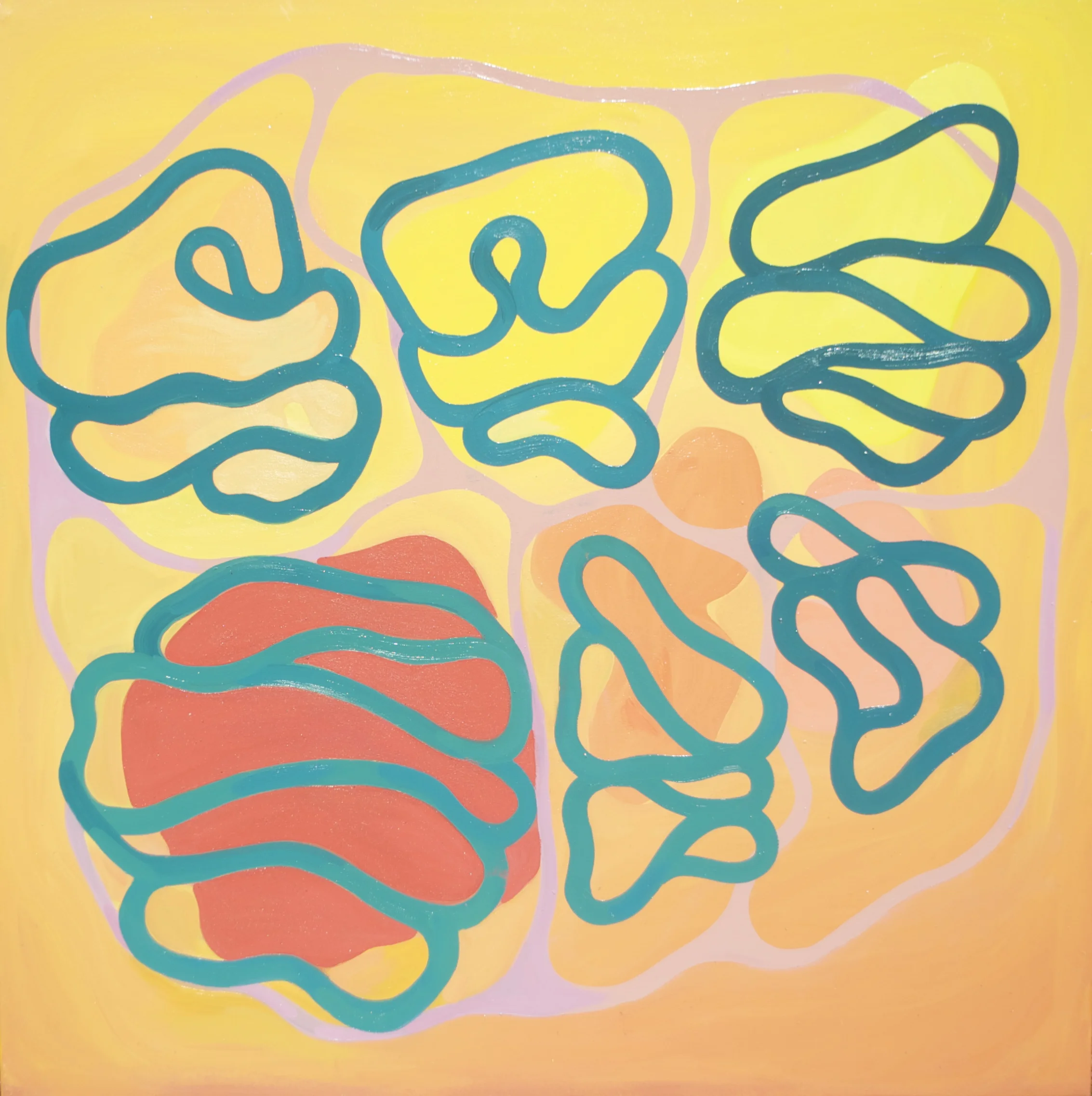 4 feet x 4 feet Oil on Canvas
