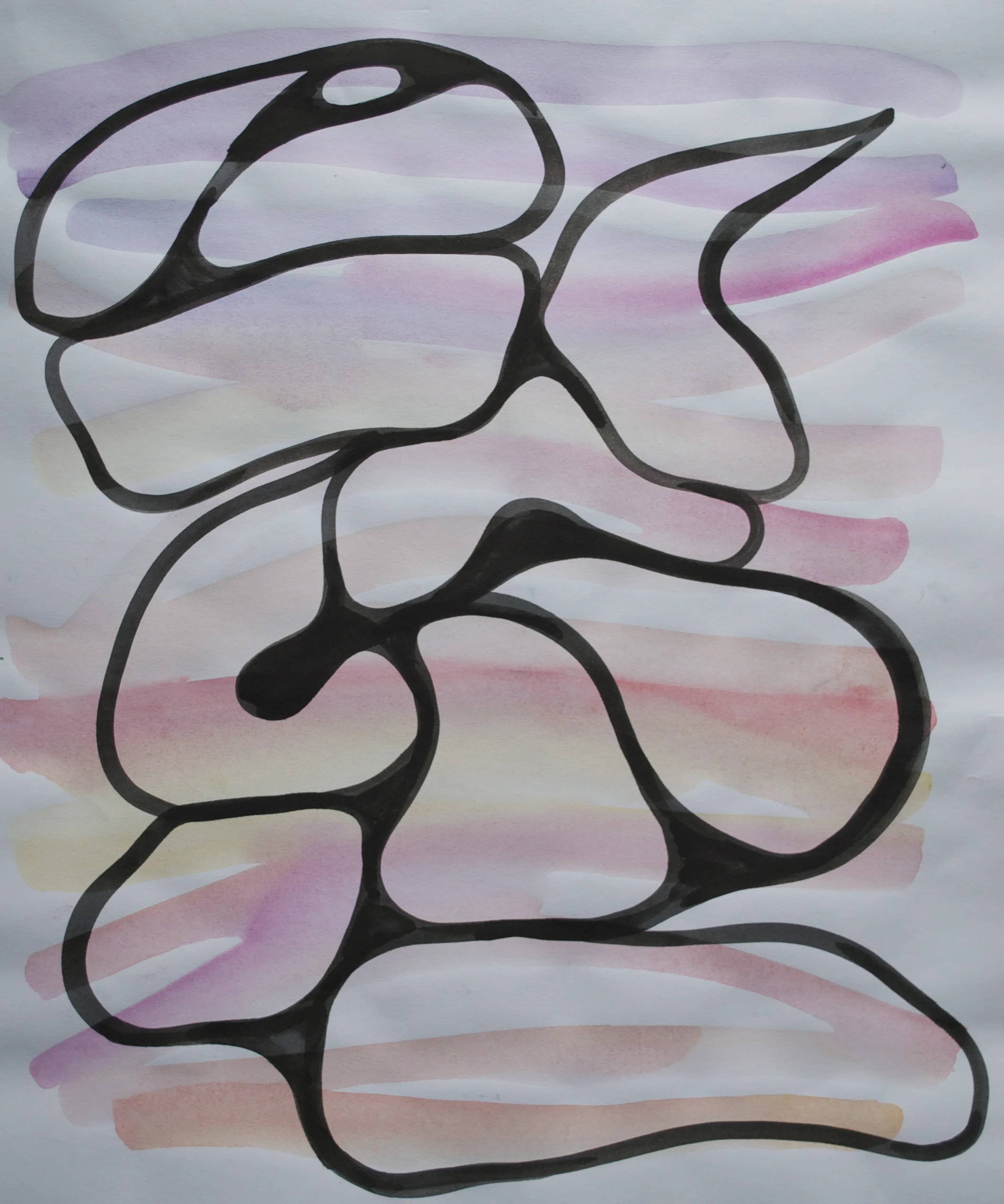 14 x 17 Inches Watercolor & Ink on Paper