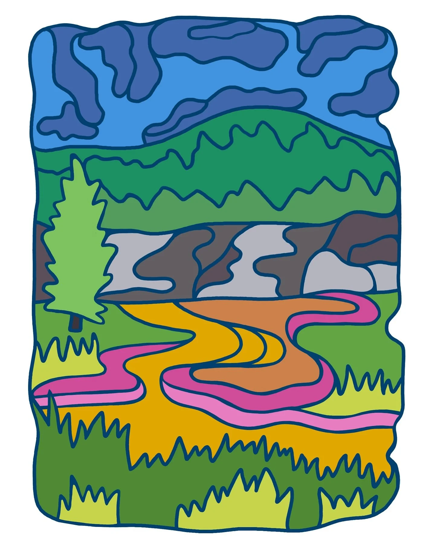 paint pots from @yellowstonenps 🍯 digital painting