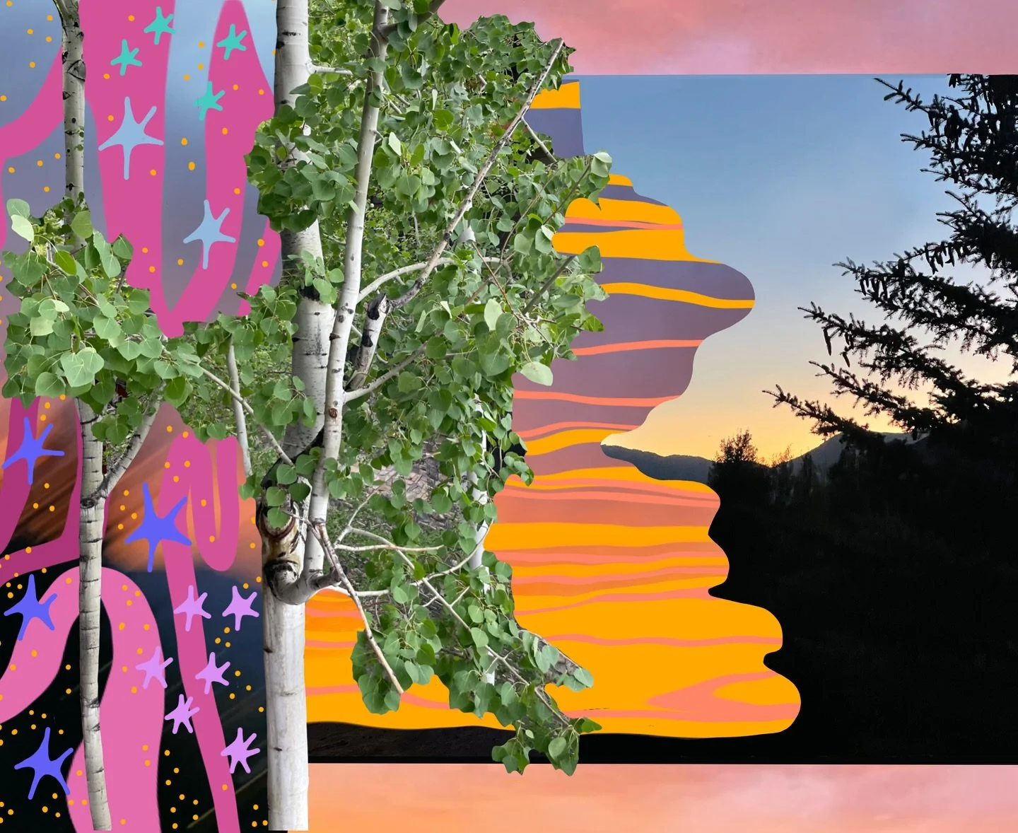 seasonal shift 💫 digital collage