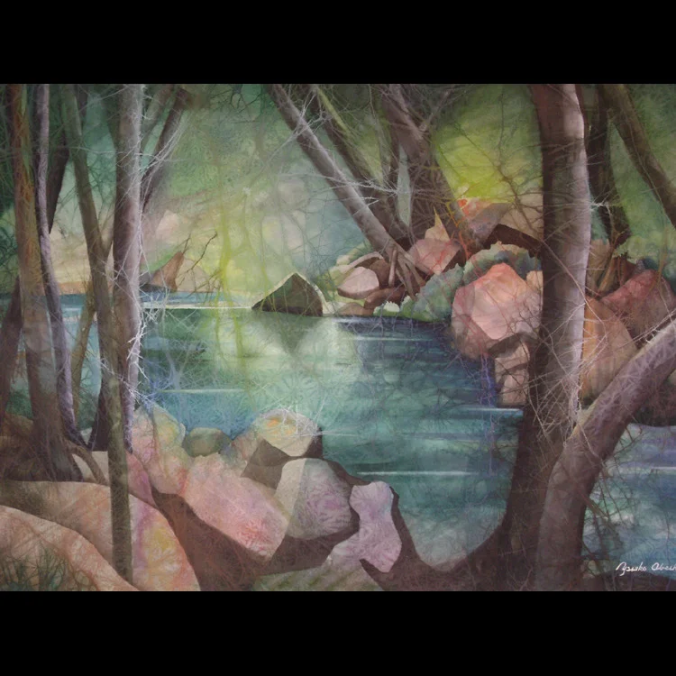 abeshima-manoa river28x30.jpg