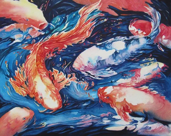 Reflections of Koi - Davilla Harding