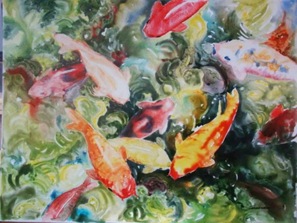Koi Party - Susan Cardenas