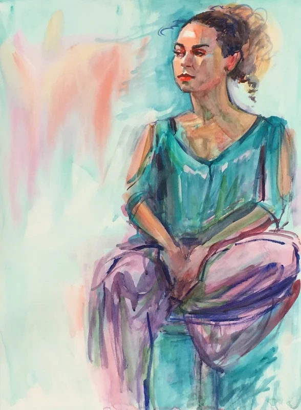 Muse in Turquoise - Alexandra Eyer