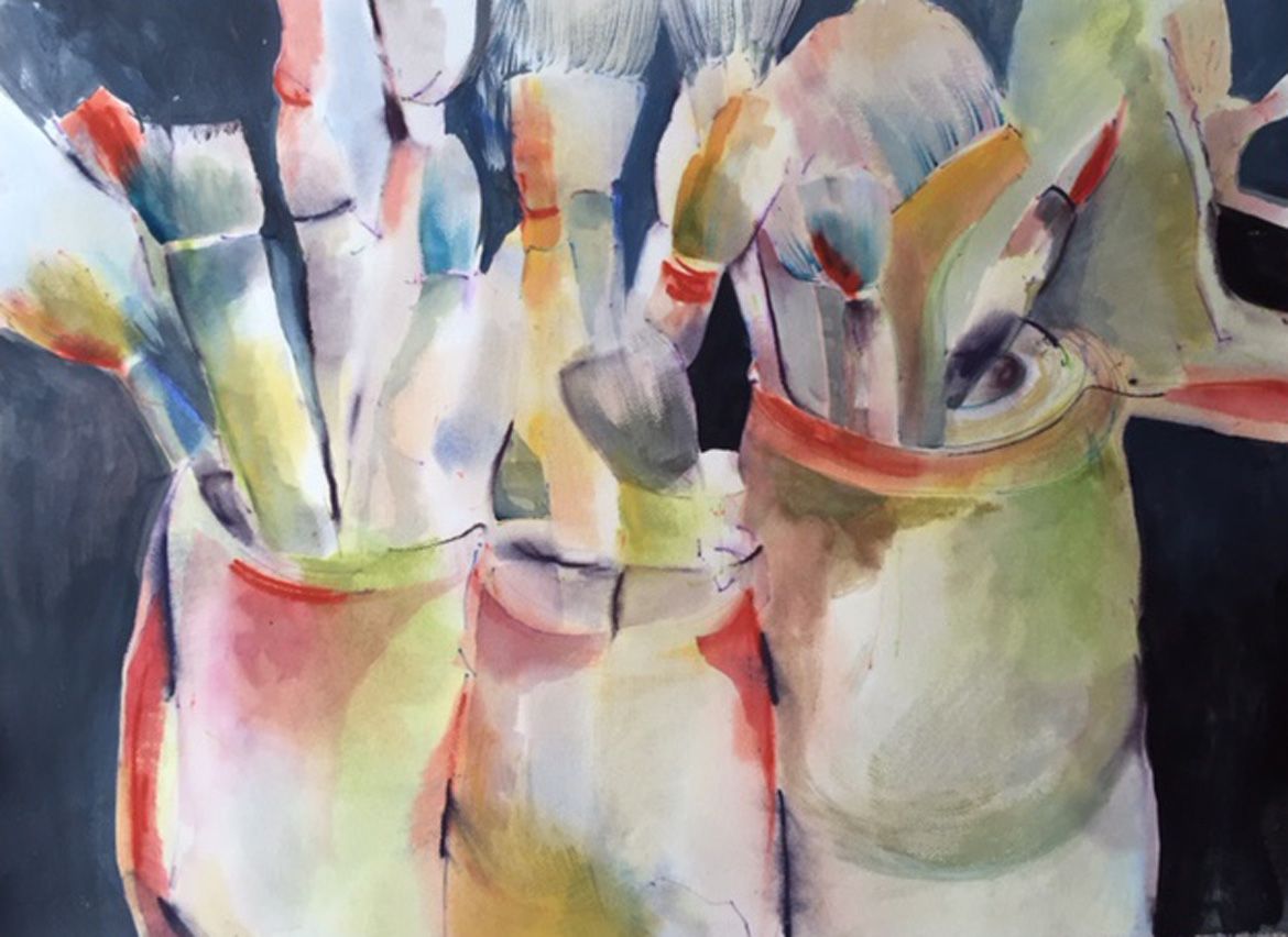 BRUSHES AND POTS - FRANCES HILL