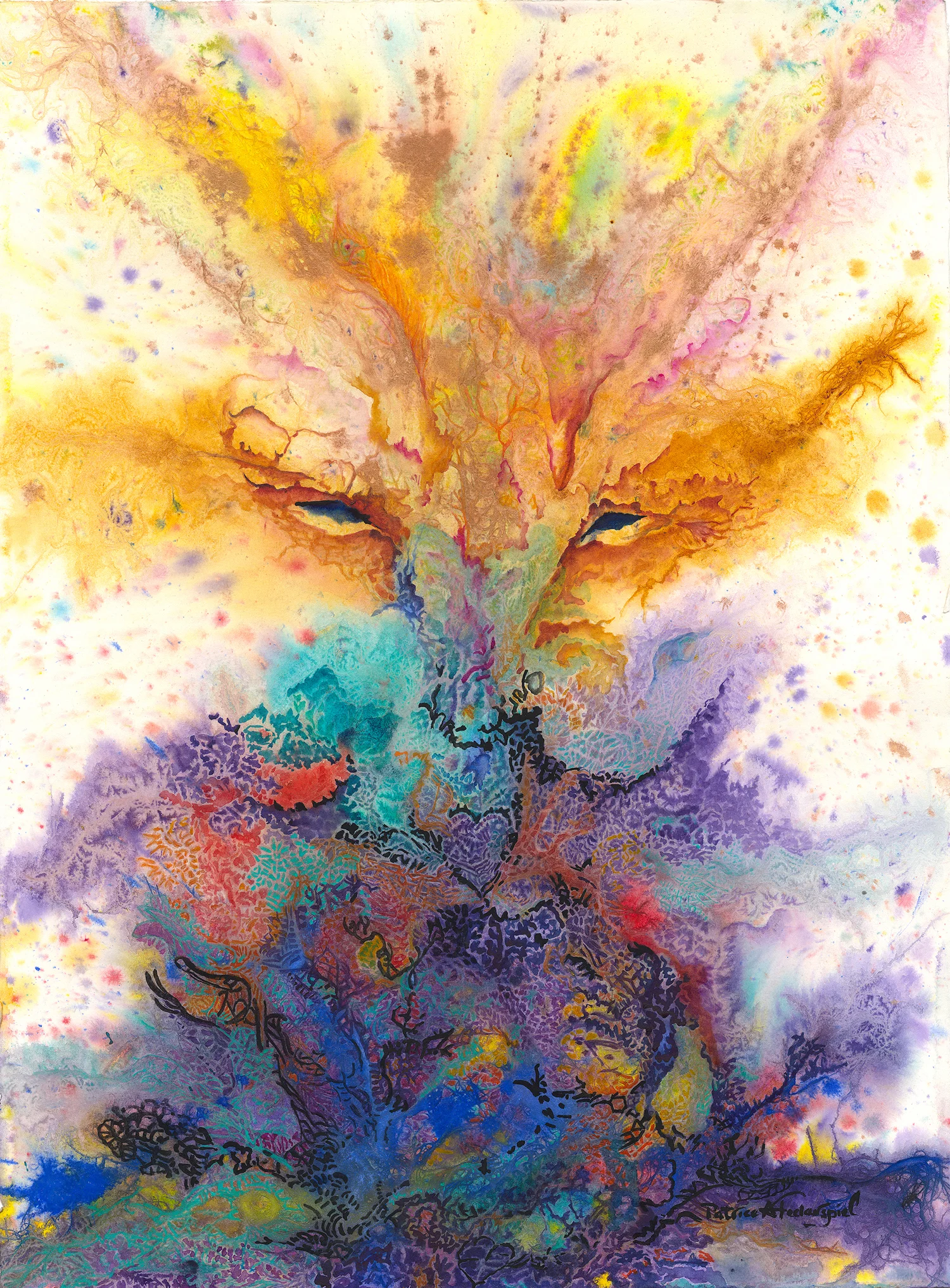 Eyes of Awareness 30" x 22" - Patrice Federspiel