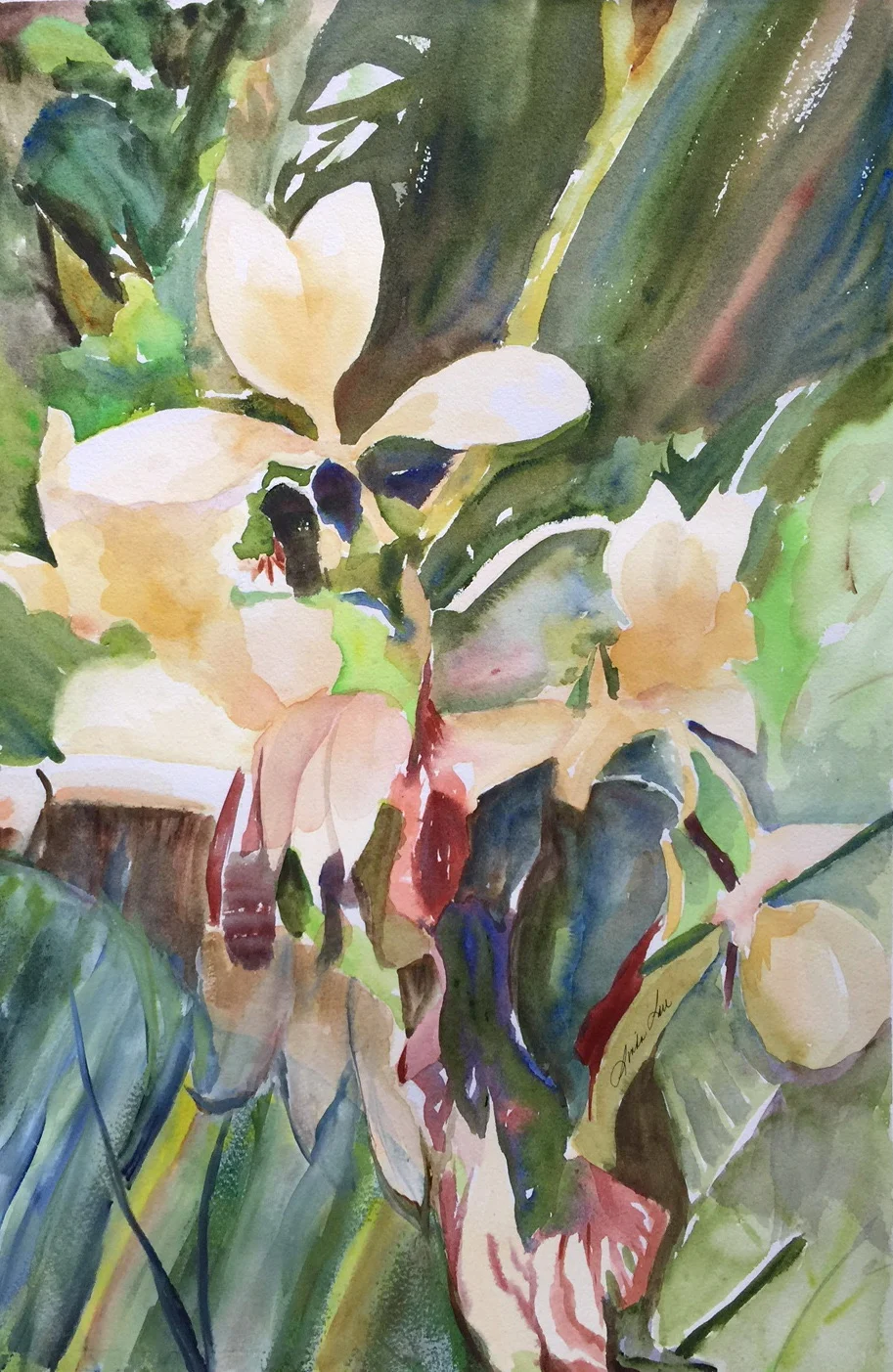 Yellow Ginger 21" x 14" - Linda Lau