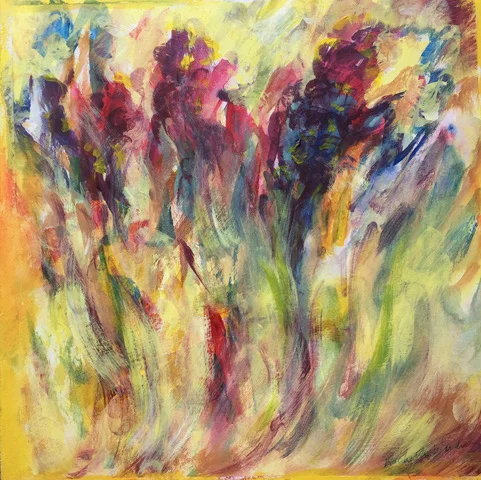 Field Flowers 12" x 12" - Rochelle Weidner
