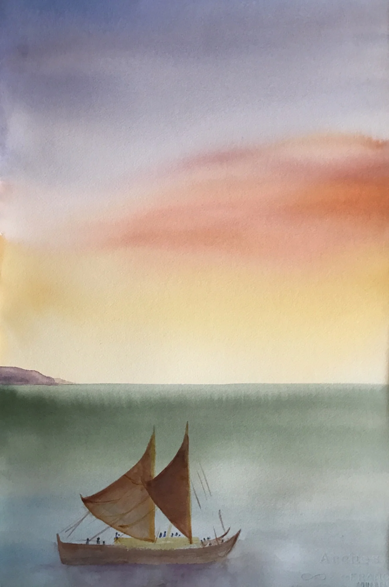 He wa'a he moku 30" x 22" - Jill Ramsfield