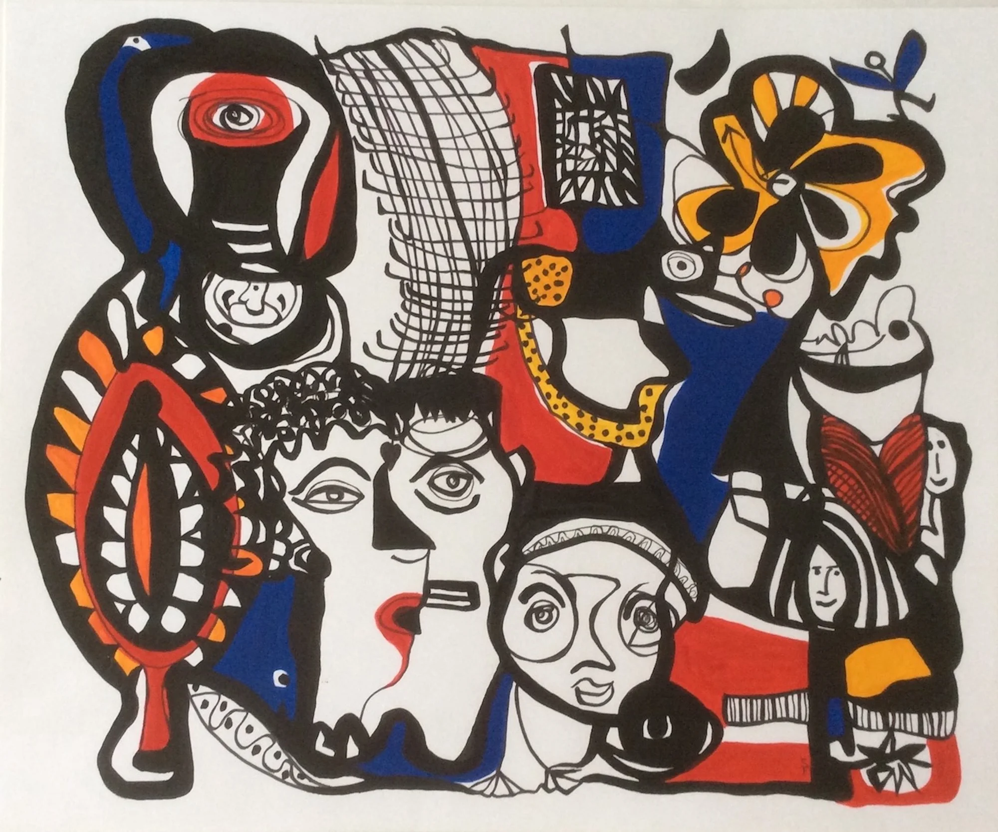 Primary Colors #2 13" x 16" - Sandy Fram