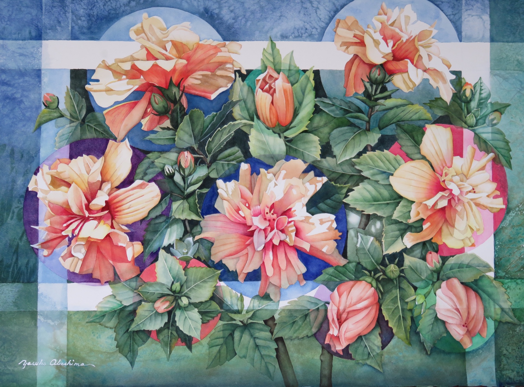 Cycle of Hibiscus 20" x 30"