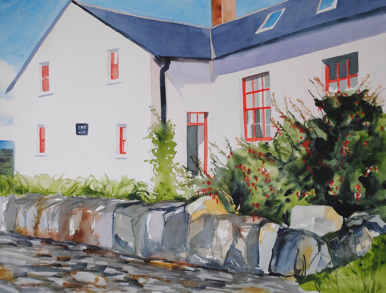 Scottish Fuchsia 22" x 30" - Judith Perry