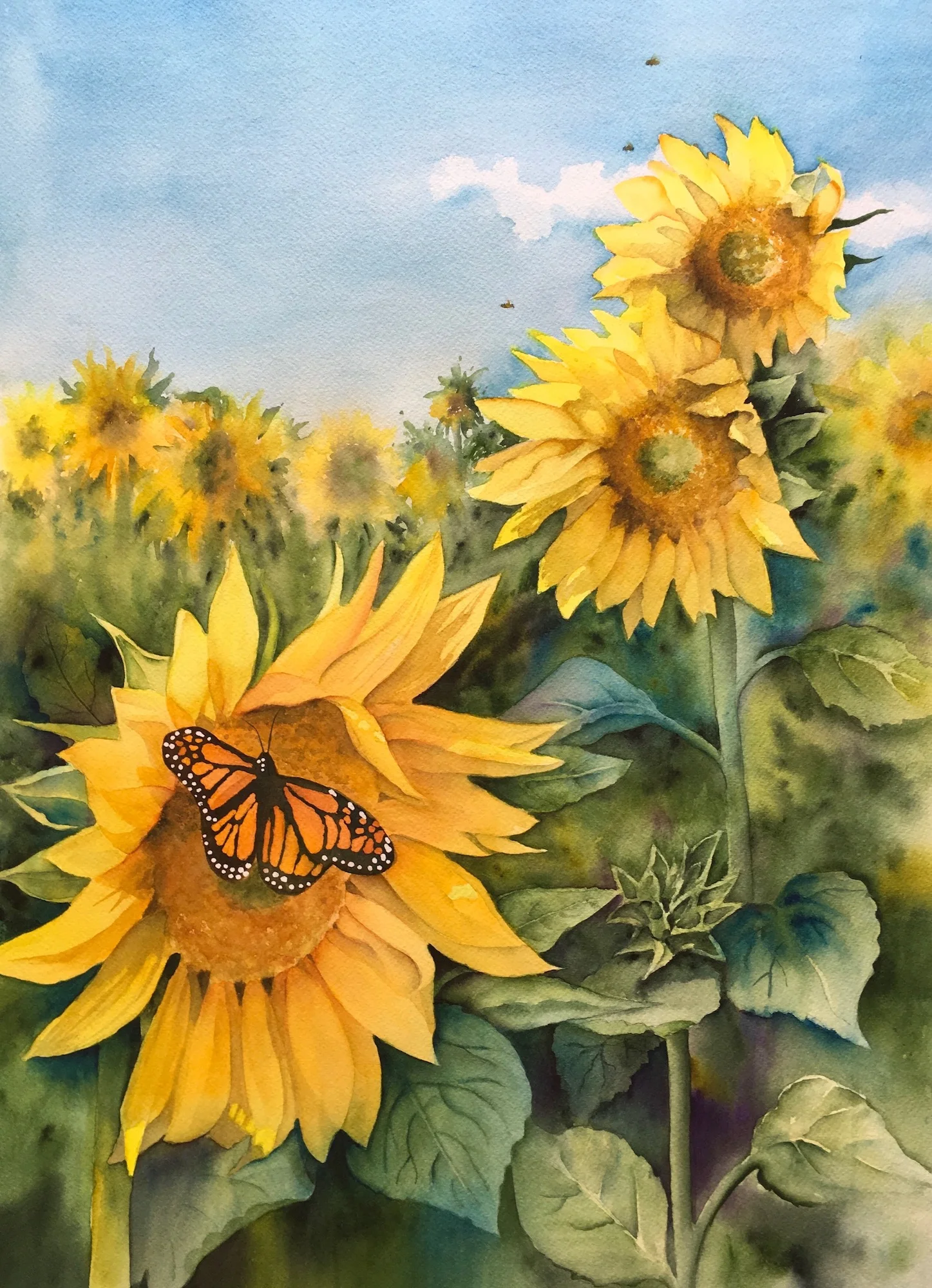 Pollinators 20" x 14" - Kelly Kimura