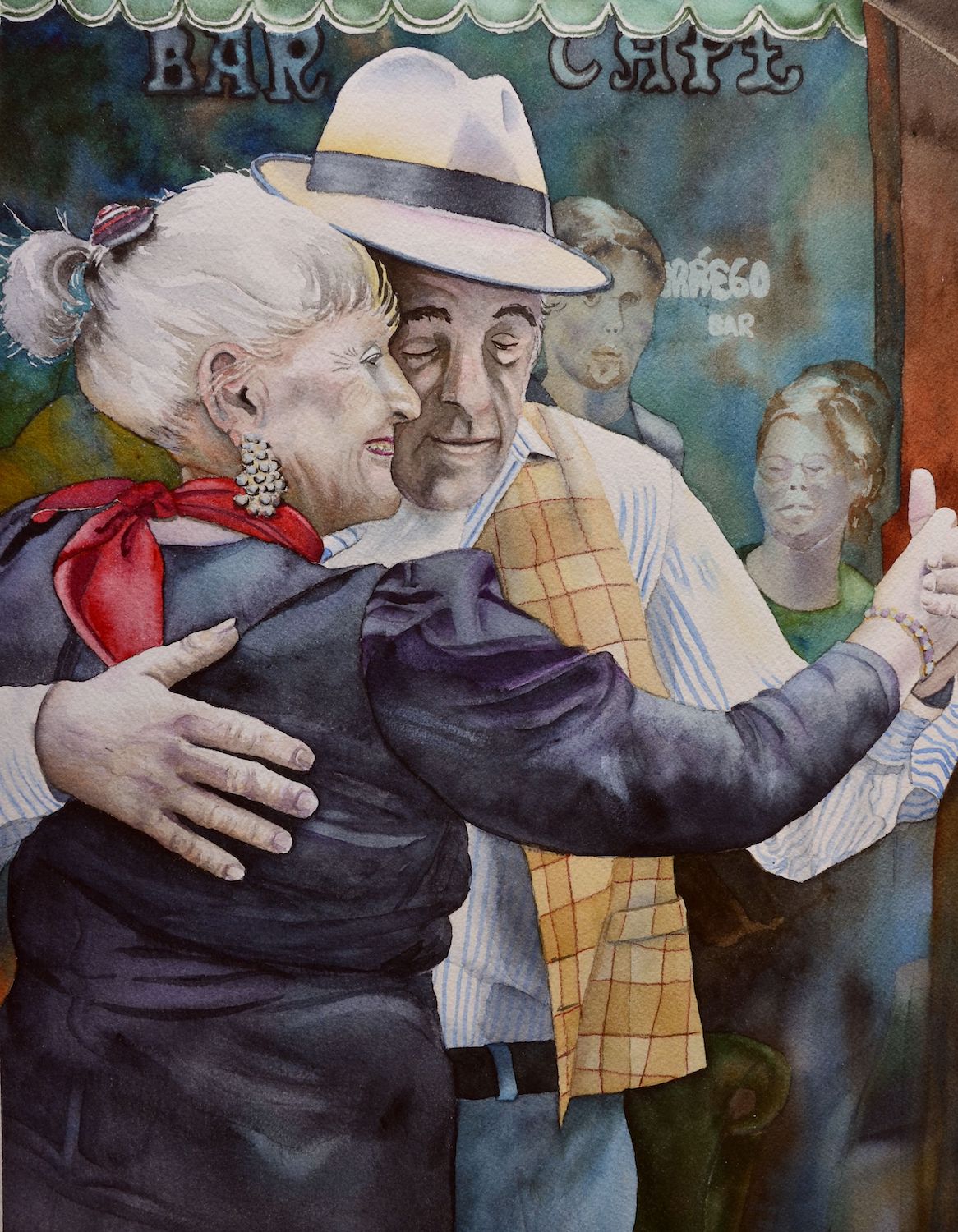 Never Too Old to Tango 18"x13" - Sue Roach