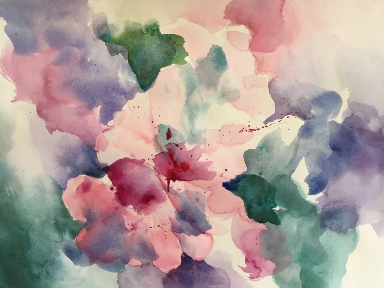 Peach Blossom - Symbol of Immortality 11"x15" - Arlene Woo