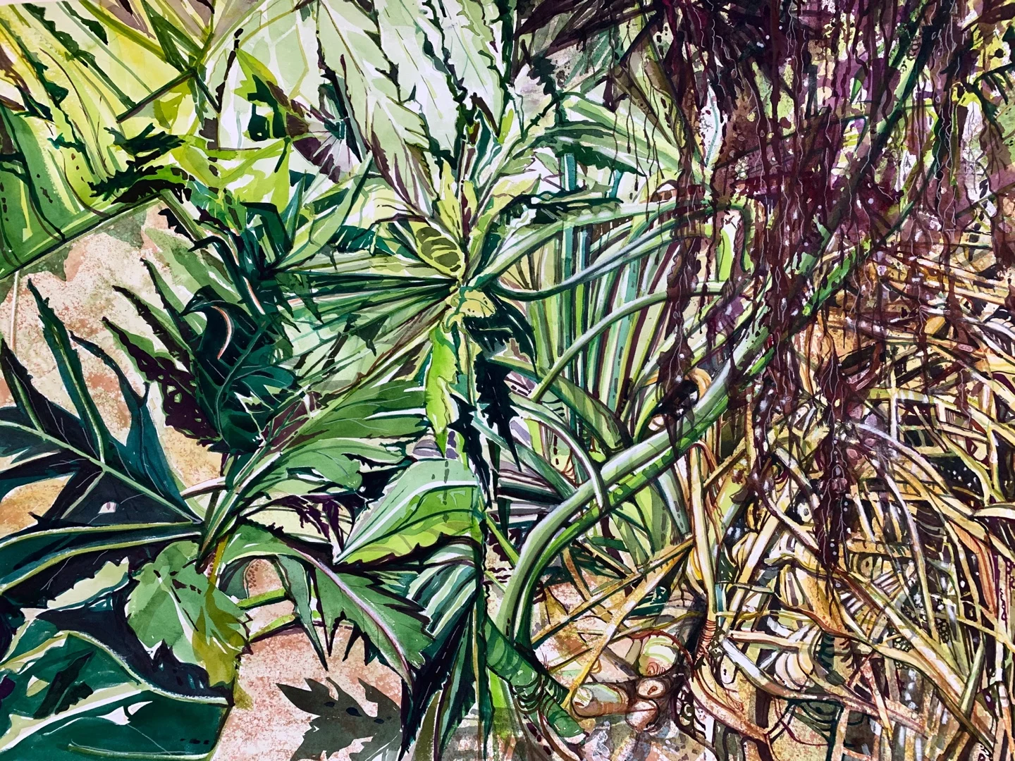 Garden of Monstera 21"x29"