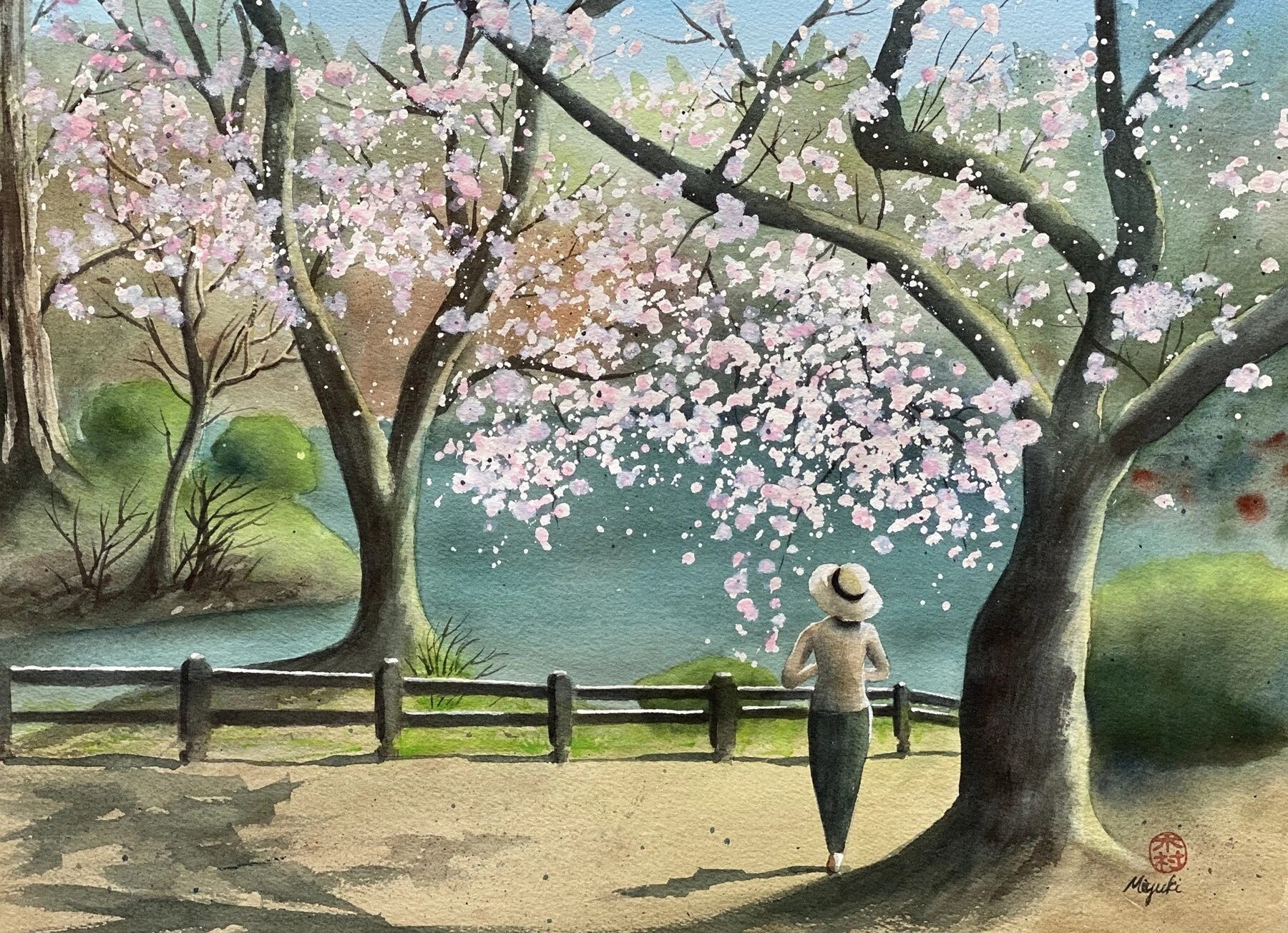 Kelly Kimura, Spring Beauties 12"x16"