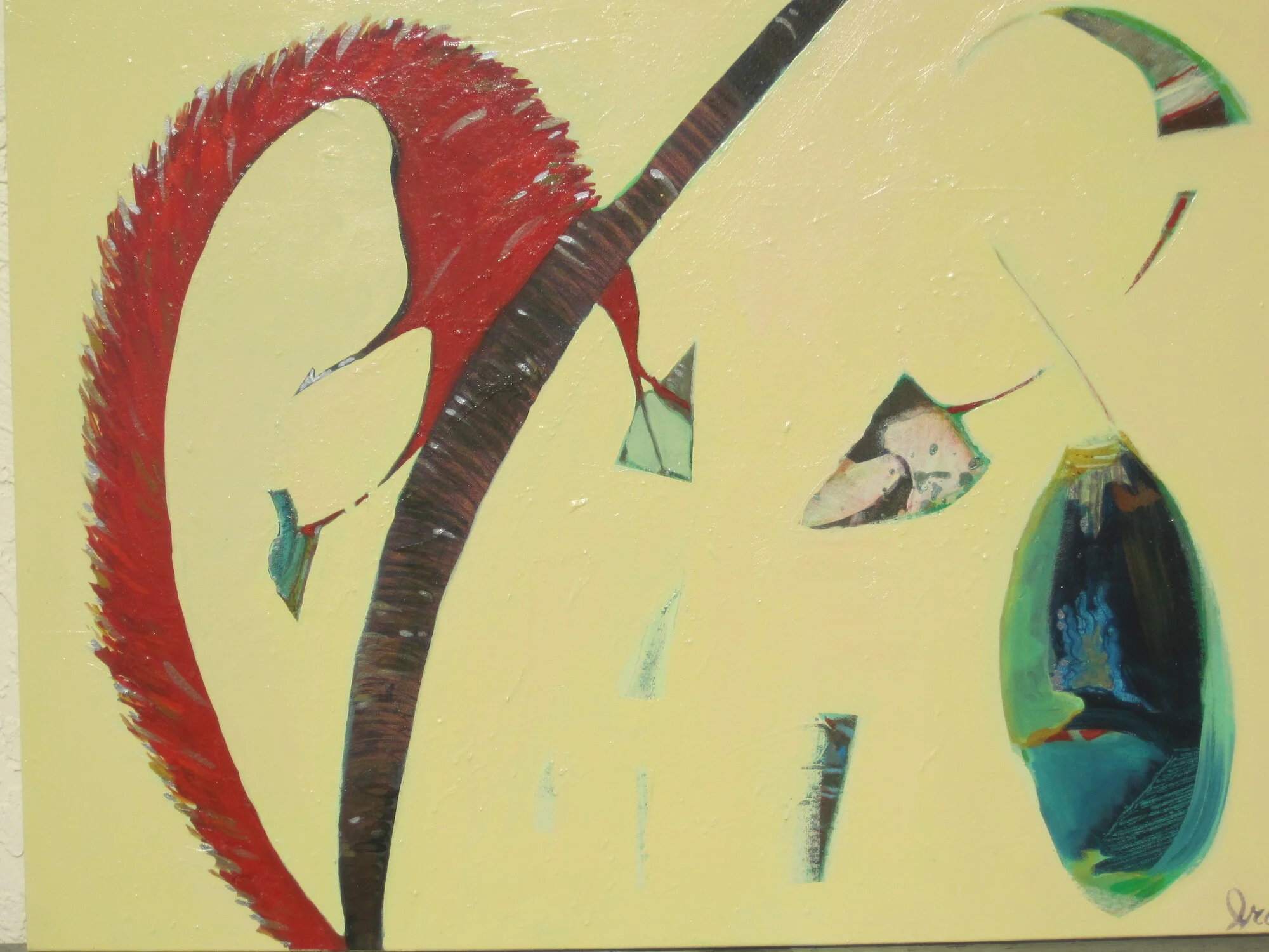 Something to Say 29"x36" stretched canvas, by Anne Irons