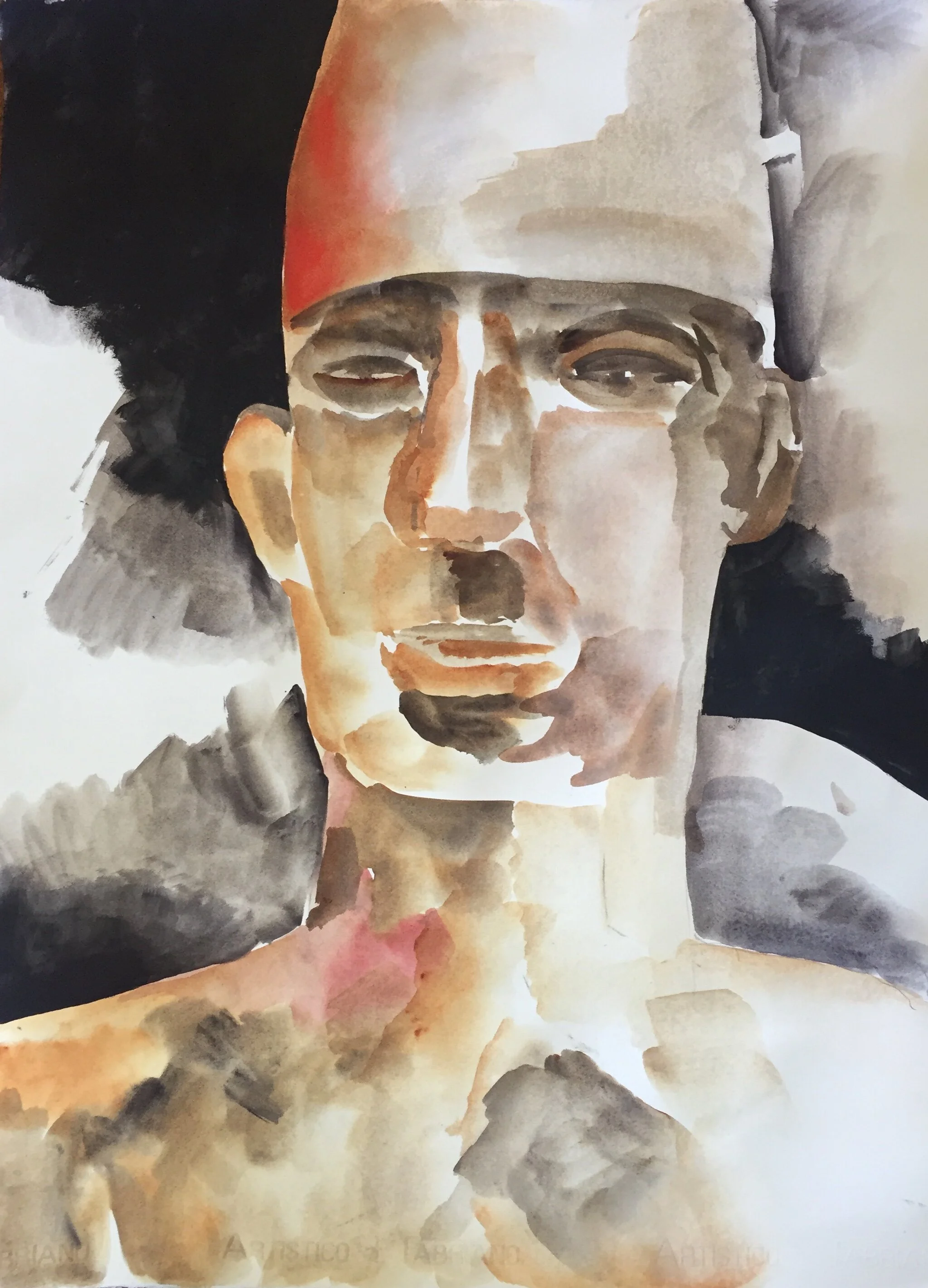 Ancient Warrior 30"x22", 39"x31" Framed, by Frances Hill