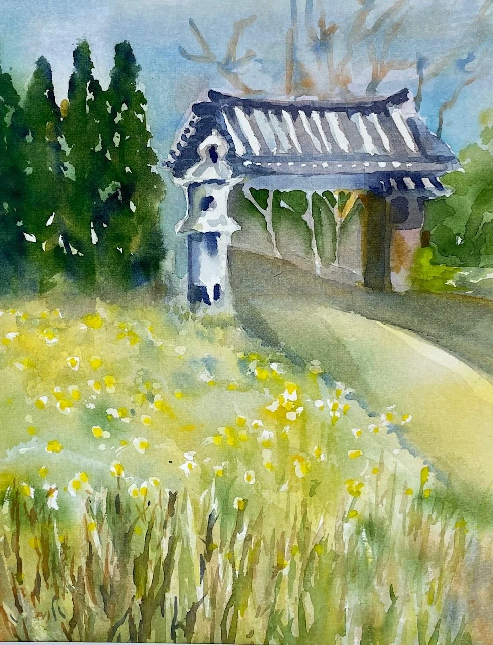 Anita Bruce, Daffodil Day 10”x8”