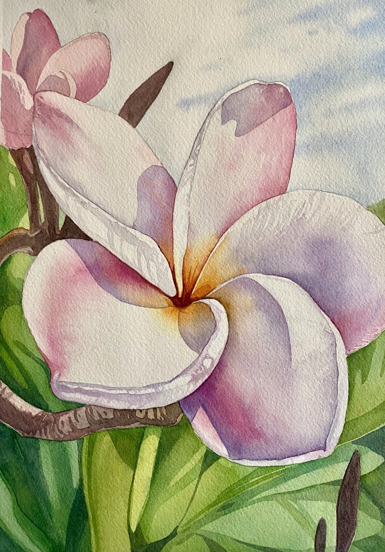 Leslie Baptista, Afternoon Pua 16"x12"