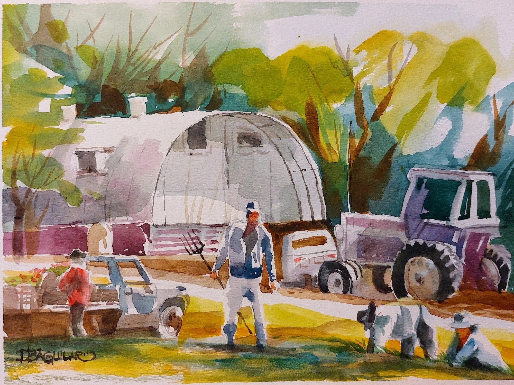 Dion Aguilar, Fields of Waianae 8x11