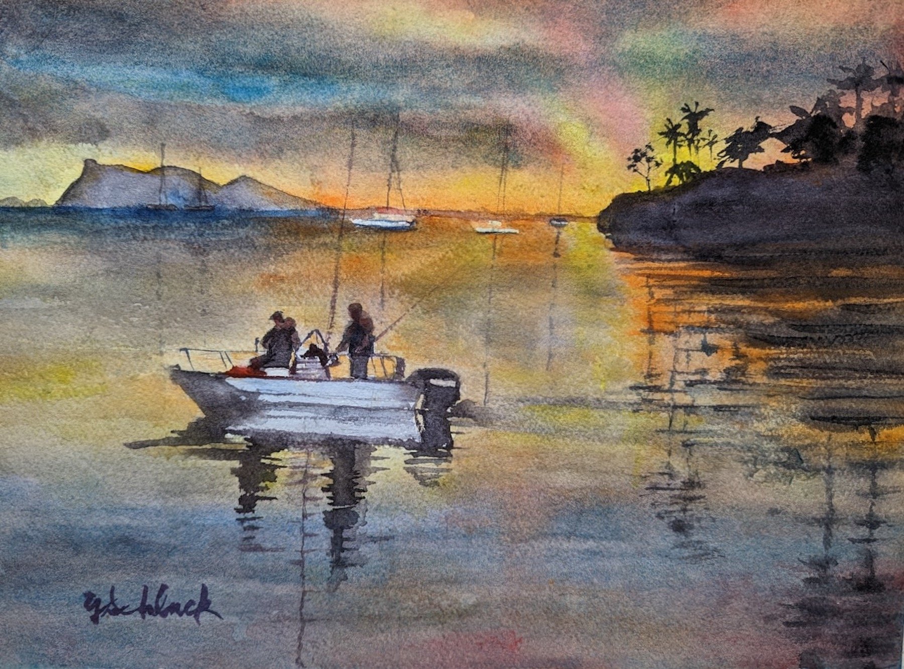 Young Schlack, Heeia Pier 10x14