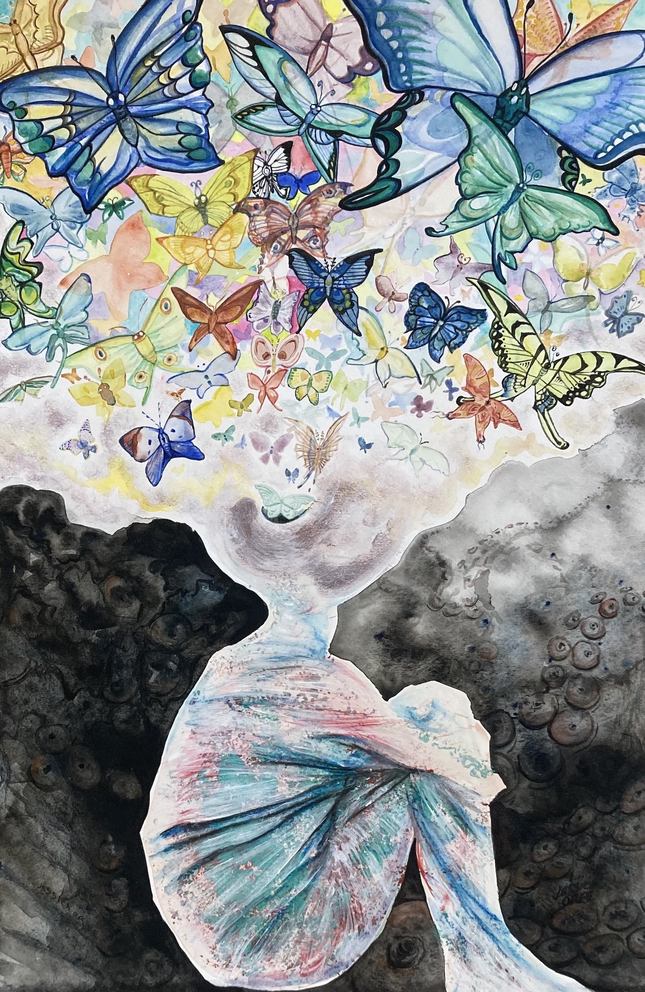 Jessica Orfe, Scattered Thoughts 18x12