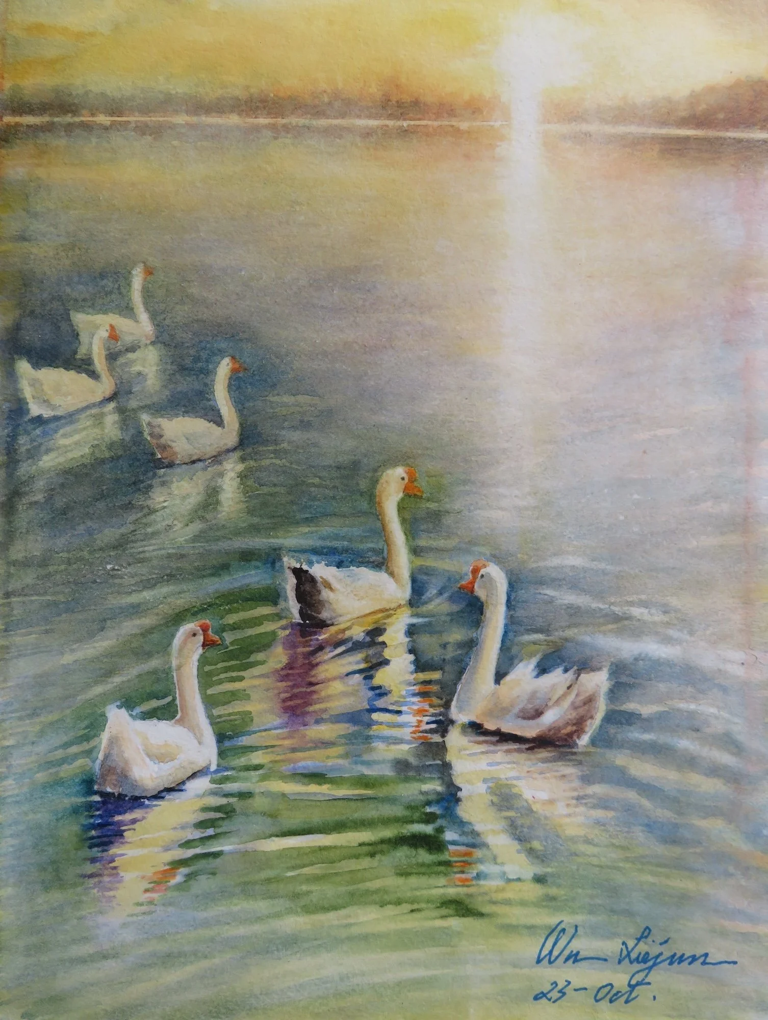 Be Carefree and Leisurely Wander, Wei Woo 14x11