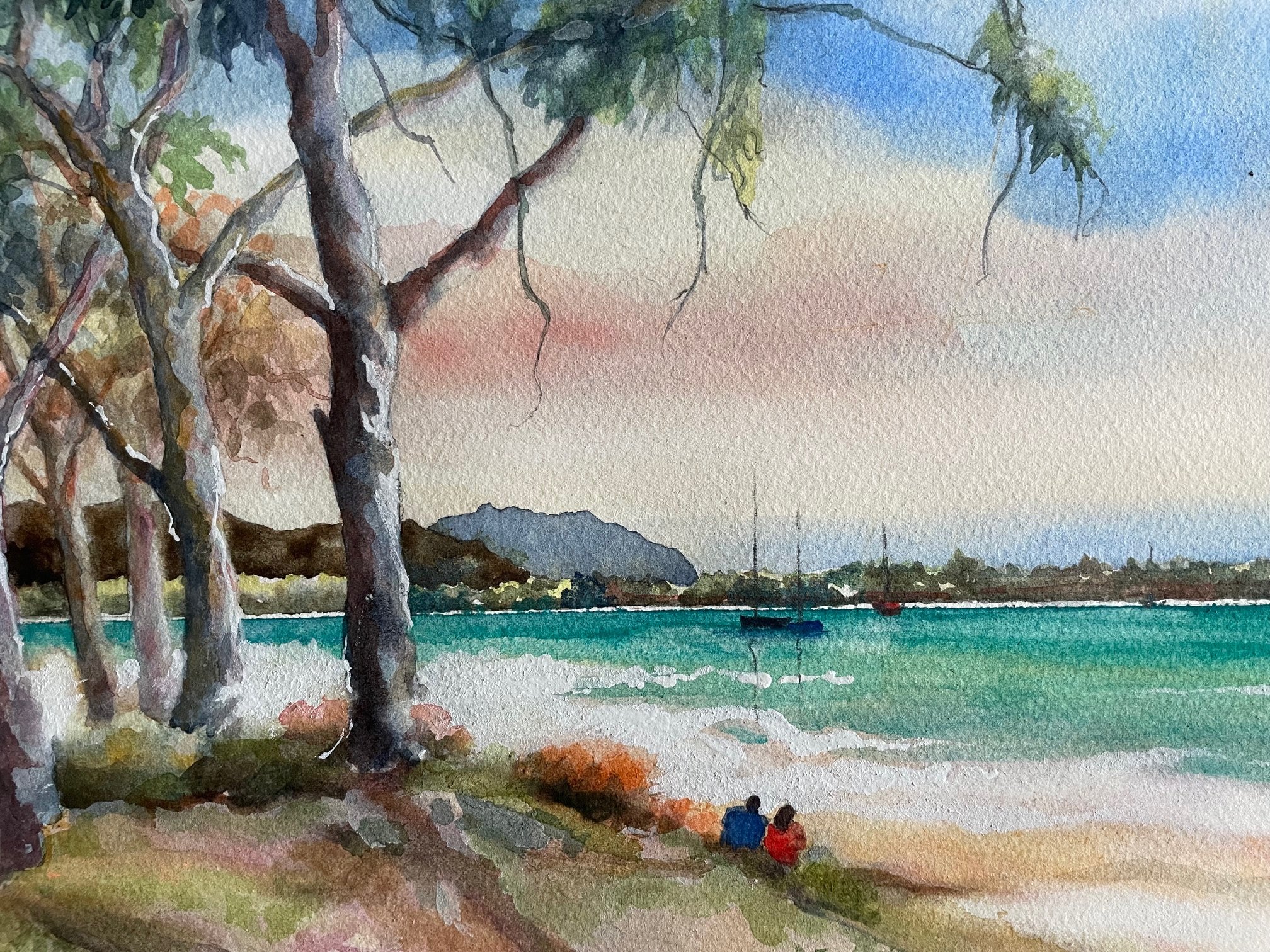 Kailua Beach, Irene Wonderlich 9x12